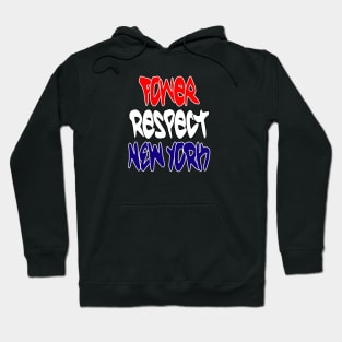 Vintage Vibes 80's POWER RESPECT NEW YORK CITY Hoodie